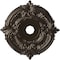 Ekena Millwork Attica PVC Medallion (Canopies up to 7 3/4"), 22"OD x 3 1/2"ID x 1"P, Universal Metallic Rustic Mist CMP22ATERU - alternate 1